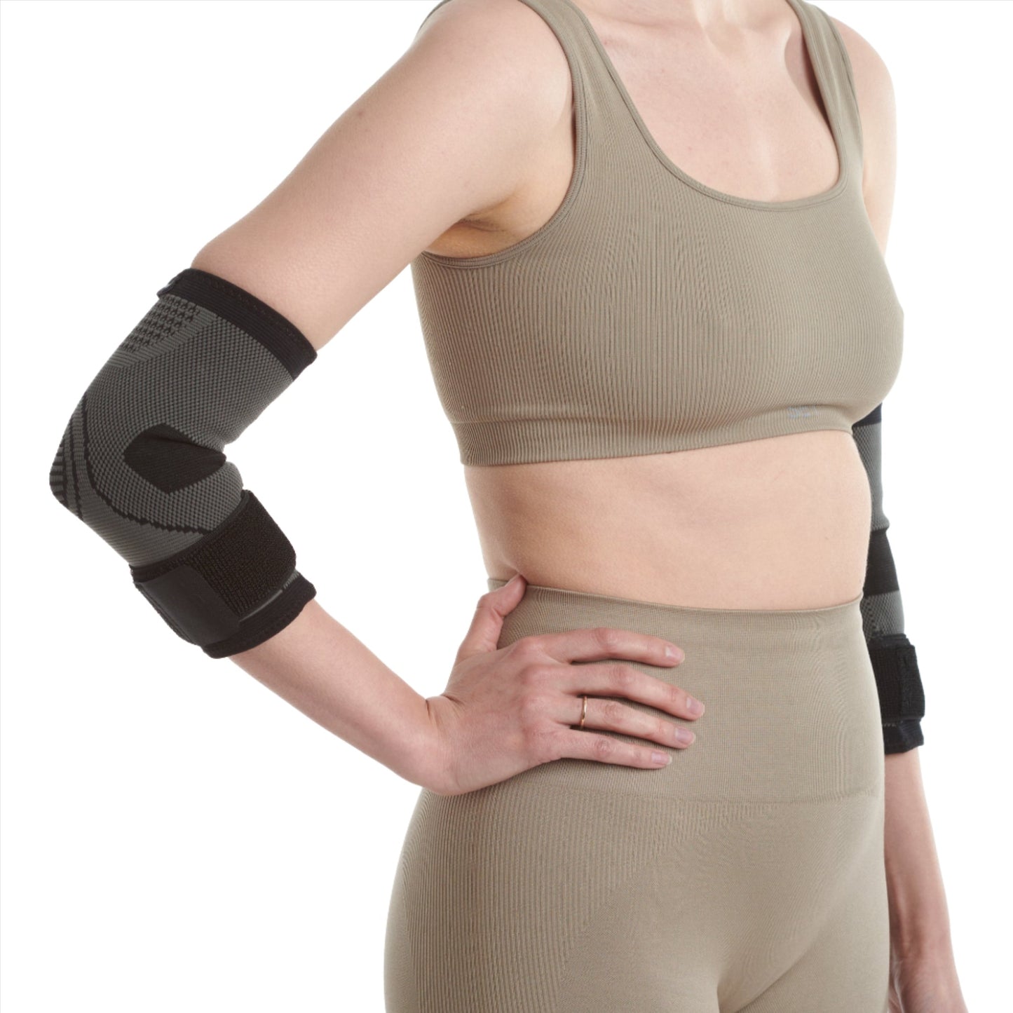 Manchons de Compression pour le Coude avec Sangle de Soutien
