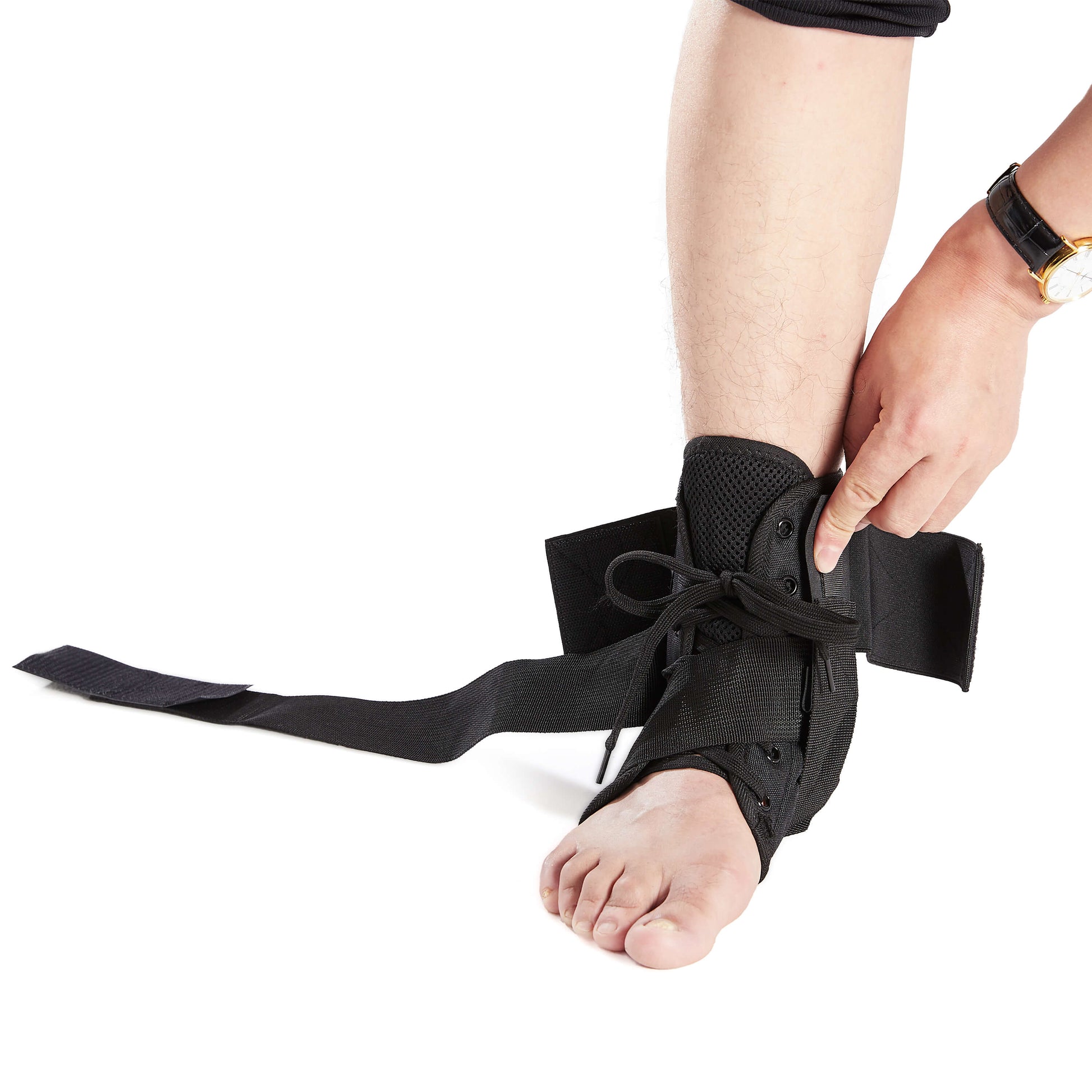 Lace Up Ankle Support Brace for Sprained Ankle and Tendonitis